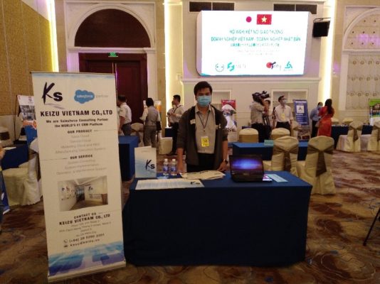 Khu vực giới thiệu sản phẩm của Keizu Vietnam tại hội nghị
